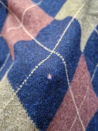 Maglione Vintage Argyle Lana 90s