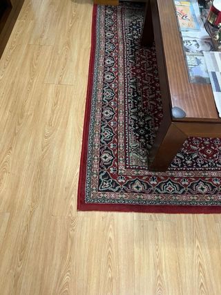 Alfombra tipo Persa Lana Roja y Negra