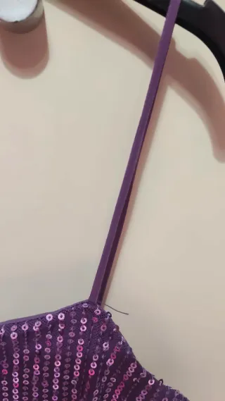 Mini abito viola paillettes #tallyweijl