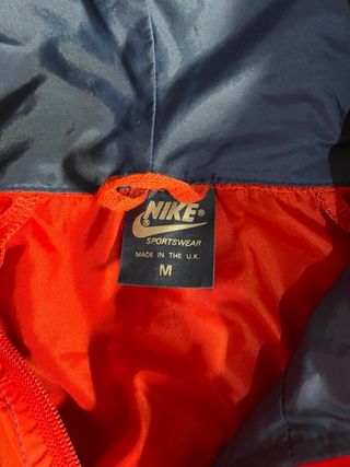 Cortavientos Nike Rojo y Azul vintage