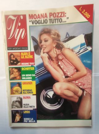 Vip 1993 ottobre n7 anno I Moana Pozzi Schiffer