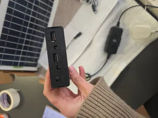 Kit solar portátil con manta térmica