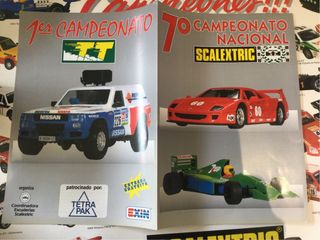 Scalextric Exin Campeones Poster y Catálogos