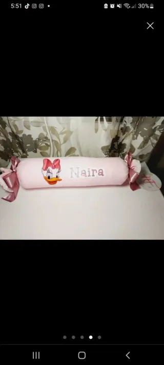 Cojín antivuelco caramelo bebé