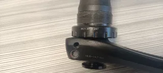 Bielas FSA Omega y eje pedalier.