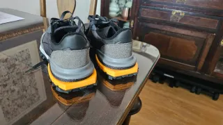 Zapatillas Lacoste Hombre Gris/Naranja