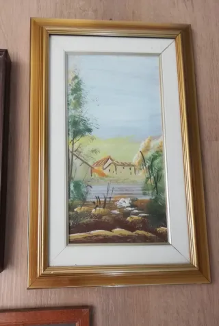 Lotto quadri e specchio decorativo 10 pezzi