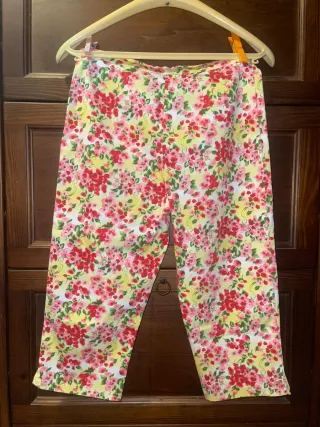 Pantaloni floreali gialli Moon Face