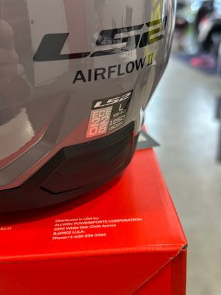 Casco de moto LS2 Airflow gris L