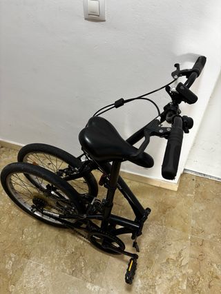 Bicicleta plegable Btwin Negra