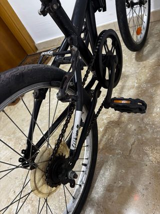 Bicicleta plegable Btwin Negra