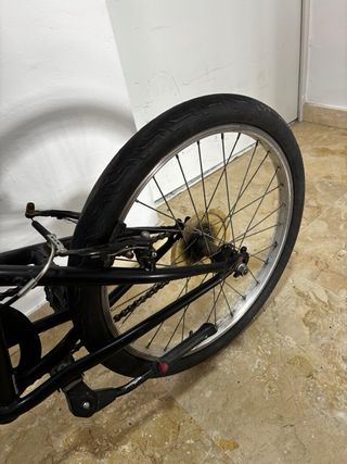 Bicicleta plegable Btwin Negra