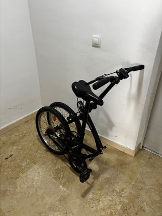 Bicicleta plegable Btwin Negra