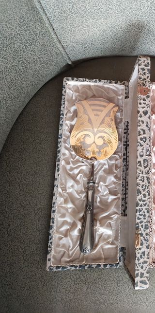 Cubiertos de servir Alpaca Años 50