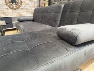 Sofá Cama Chaise Longue Gris