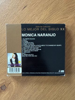 Mónica Naranjo Primer CD Mexico 1999 Disco Dorado