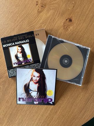 Mónica Naranjo Primer CD Mexico 1999 Disco Dorado