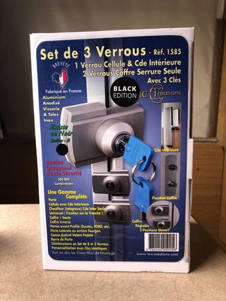 Set 3 Cerraduras Verrou IMC-Créations Nuevos.