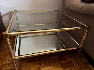 Mesa Acero y Cristal Estilo NY