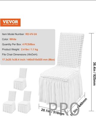 Fodere per Sedie Pieghevoli in Spandex Elastico