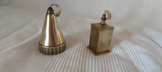 2 lamparas de aceite de inicios del siglo XX