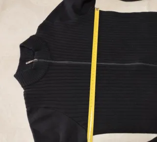 Rebeca azul marino con cremallera de mujer