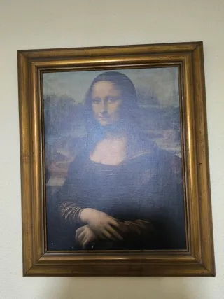 Cuadro Mona Lisa Marco Dorado
