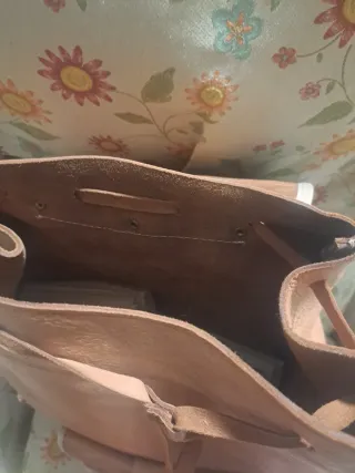 Mochila Piel Natural Sin usar .