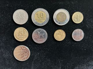Monedas de varios países para coleccionistas