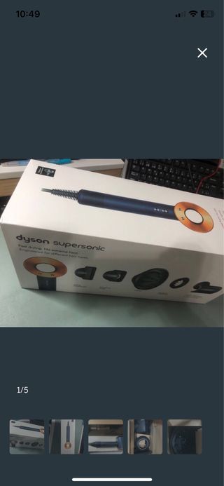 Secador Dyson HD08 Azul y Cobre