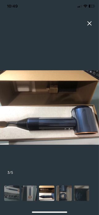 Secador Dyson HD08 Azul y Cobre