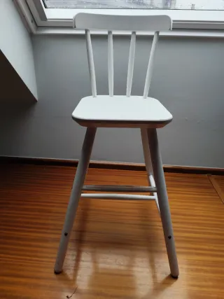 Taburete infantil madera blanco