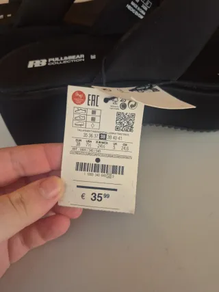 Sandalias plataforma negras Talla 38