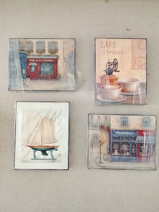 Cuadros 30x23cm franceses. Por lotes o separado.