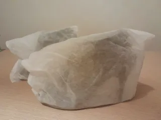 Botín tacón peep toe beige/marrón