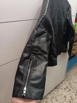 Chaqueta polipiel mujer