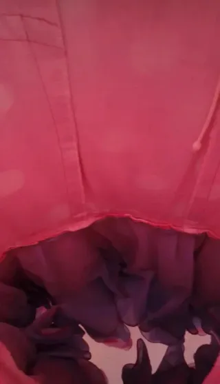 Vestido Flamenco Rosa con Lunares Blancos