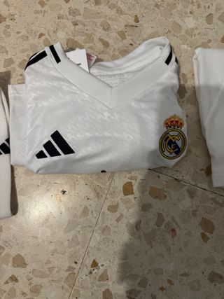 Equipación Real Madrid Adidas Blanca