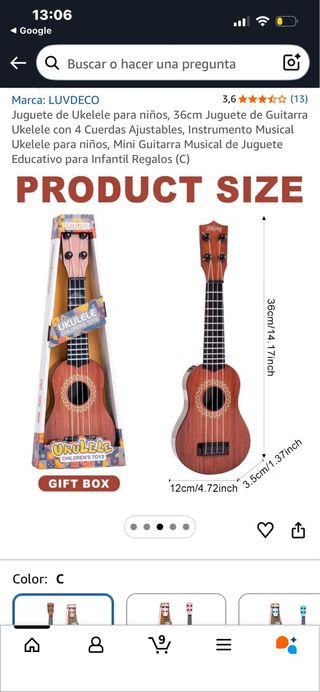 Ukelele niños 3 años