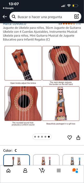 Ukelele niños 3 años