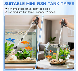 Pulitore Ghiaia Acquario 4 in 1 Sifone