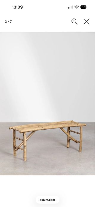 Banco de bambú plegable 120cm