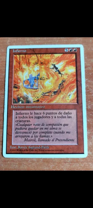 Carta Magic Inferno cuarta edición montaña