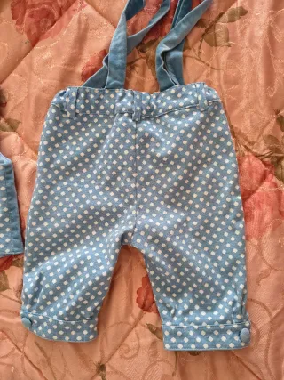 Completo gilet e pantalone bimbo pois