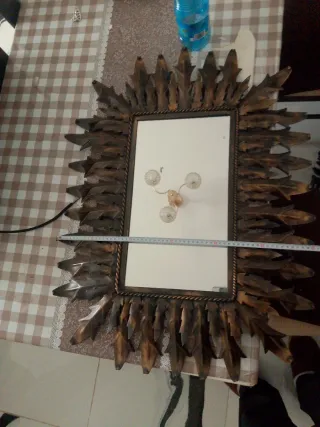 Espejo estilo retro para casa rural.