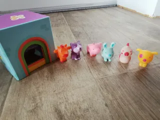 Lote juguetes madera, construcción y camión