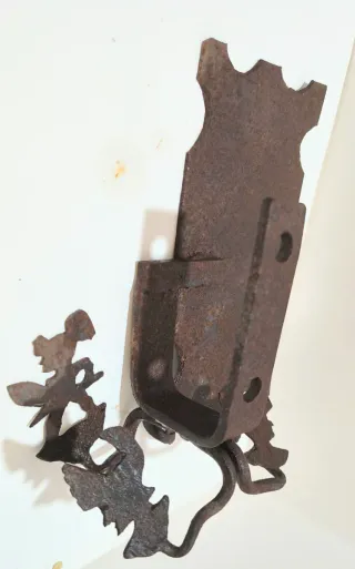 Antico pezzo carretto siciliano ferro battuto