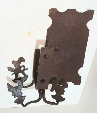 Antico pezzo carretto siciliano ferro battuto