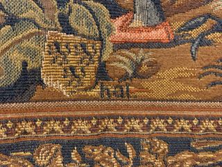 Tapiz de pared estilo Aubusson vintage franc