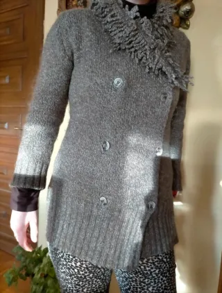 Chaqueta lana marron